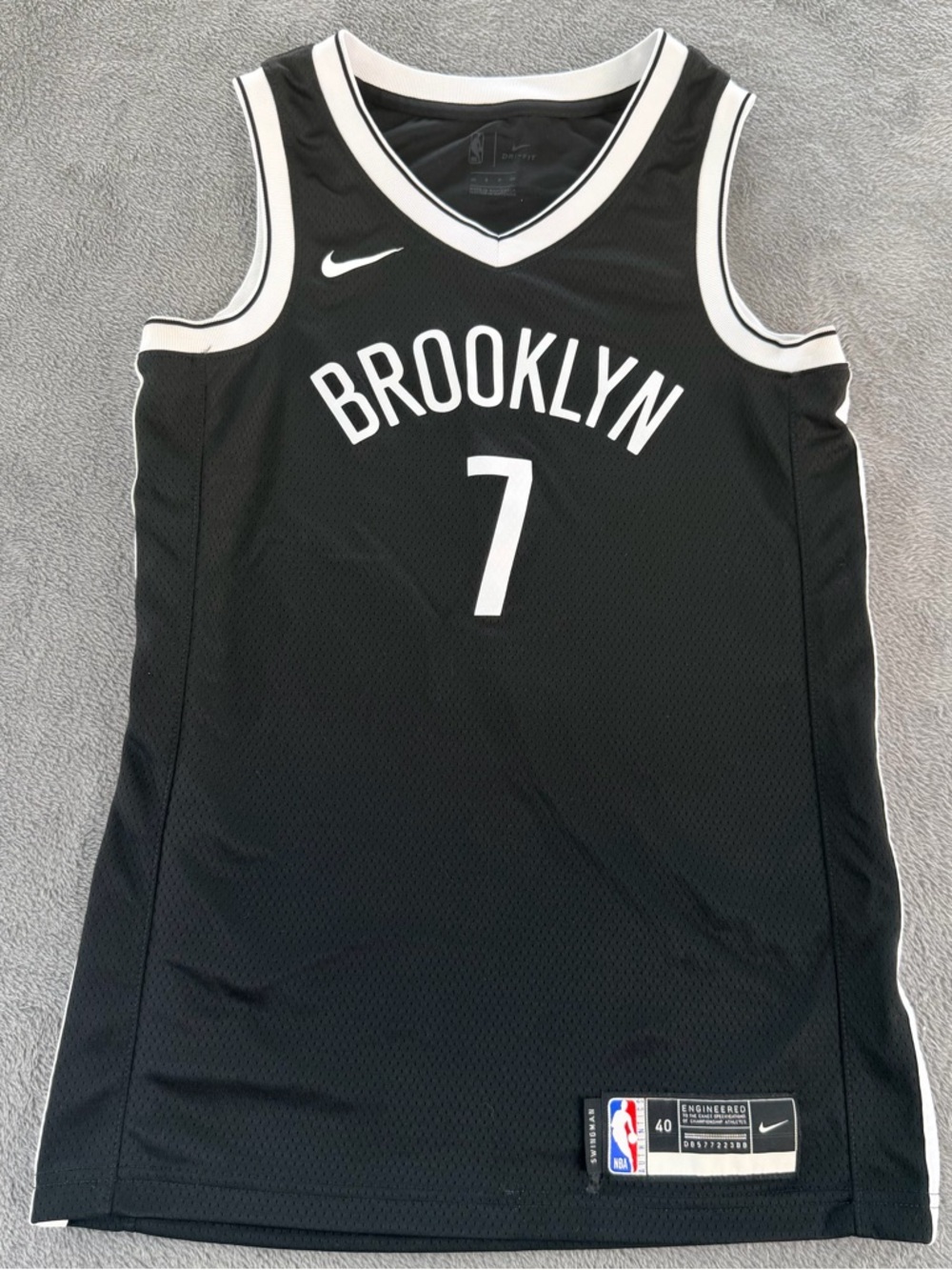 Nike Black and White Dri-FIT NBA Jersey